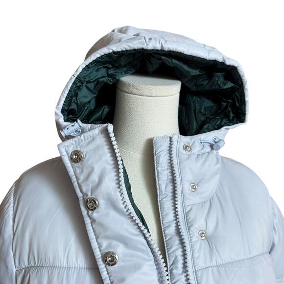 PINK NEW Marshmallow Puffer Coat Jacket Size XS Snap Front with Zipper Closure - Picture 10 of 12